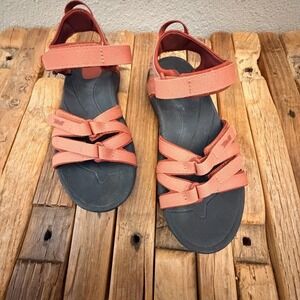 Teva Tirra Burnt Orange Hiking Sandals Womens 7 Strappy Athletic Outdoor 4266